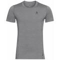 Odlo Men's MERINO 130 Functional Underwear Short-Sleeved Shirt, grey melange, XL