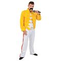 Orion Costumes Men's Yellow Rock Star 70s 80s Music Fancy Dress