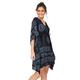 likemary Beach Cover Up Kaftans Women - Boho Kimono - Beachwear Black Cover Ups Ohm Print