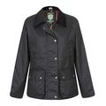 Portmann Ladies Belmont Wax Jacket (12 (M), Black)