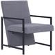 Fauteuil Gris clair Tissu - Vidaxl