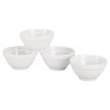 BIA Cordon Bleu Stackable 16 ounce Porcelain Bowls Porcelain China/Ceramic in Brown/White | 3 H in | Wayfair 900101S4SIOC
