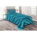 East Urban Home Island Microfiber Coastal Coverlet/Bedspread Set Microfiber in Blue | Twin Bedspread + 1 Sham | Wayfair