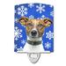 Caroline's Treasures Irish Setter Winter Snowflakes Ceramic Night Light Ceramic in Blue | 6 H x 4 W x 3 D in | Wayfair KJ1176CNL