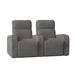 Latitude Run® Home Theater Row Seating (Row of 2) Microfiber/Microsuede in Gray | 43 H x 72 W x 41.5 D in | Wayfair