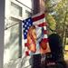 East Urban Home USA American House Vertical Flag, Polyester | 40 H x 28 W in | Wayfair 7AB98DE837CA4E8B9D4A54FC1B00B598