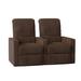 Latitude Run® Home Theater Row Seating (Row of 2) Microfiber/Microsuede in Brown | 42 H x 61 W x 39 D in | Wayfair 25DDA24D1AAC483C93666116AE3CF23D