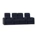 Latitude Run® Home Theater Row Seating (Row of 4) Microfiber/Microsuede in Blue | 44 H x 121 W x 40 D in | Wayfair 4BF05C4A527349439C3753735948DBA3