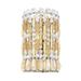 Schonbek Sarella 2-Light Flush Mount Glass/Metal in Yellow | 11 H x 7 W x 4.5 D in | Wayfair RS8333N-22H