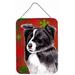The Holiday Aisle® Snowflakes Holiday Christmas Print on Plaque Metal in Green/Red | 16 H x 12 W x 0.02 D in | Wayfair THLA3548 39946392