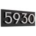 Montague Metal Products Inc. Floating Modern 4" Number Horizontal Address Plaque (4 Digits) Metal in Black | 6 H x 16.5 W x 1 D in | Wayfair