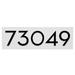 Montague Metal Products Inc. Floating Modern 4" Number Horizontal Address Plaque (5 Digits) Metal in White | 6 H x 19.75 W x 1 D in | Wayfair