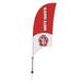 Victory Corps NCAA [Unavailable] 88 x 28 in. Feather Banner in Black/Brown/Gray | 88 H x 28 W in | Wayfair 810028USD-003