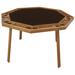 Kestell Furniture 52" 8 - Player Oak Poker Table Vinyl | 29.5 H x 52 W x 48 D in | Wayfair O-48-V-Red Vinyl/Ranch Oak