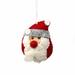 The Holiday Aisle® Christmas Santa Hanging Figurine Ornament Fabric in Red | 4 H x 3 W x 1 D in | Wayfair 9D16058FC6B44294ABB659C13B7510B9