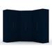 Mulberry 3.0 Sectional Modern Wardrobe Corner Closet with 4 Drawers - Set of 3 in Tatiana Midnight Blue - Manhattan Comfort 119GMC4