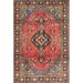 White 36 x 24 W in Indoor Area Rug - Bloomsbury Market Traditional Green/Red Area Rug | 36 H x 24 W in | Wayfair 647FEEF9F4A64D2D8CAD2DD28D1AB34C