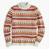 J. Crew Sweaters | J. Crew Mockneck Fair Isle Sweater | Color: Red | Size: Xs