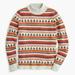 J. Crew Sweaters | J. Crew Mockneck Fair Isle Sweater | Color: Red | Size: Xs