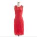 J. Crew Dresses | J. Crew Lace Sheath Dress, Poppy, Size 12. | Color: Pink/Red | Size: 12