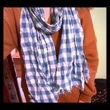 American Eagle Outfitters Accessories | American Eagle Scarf | Color: Blue/White | Size: Os