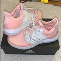 Adidas Shoes | Adidas Size 6.5 White Peach Color So Cute | Color: Pink/White | Size: 7