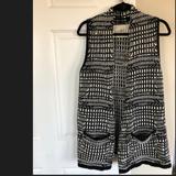 Anthropologie Sweaters | Anthropologie Black/White Sweater Vest Tunic | Color: Black/White | Size: M