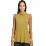 Free People Tops | Free People We The Free Sleeveless Turtleneck Top | Color: Yellow | Size: S