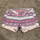 American Eagle Outfitters Shorts | American Eagle Western Style Jean Shorts | Color: Blue/Pink | Size: 2