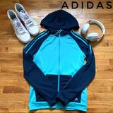 Adidas Sweaters | Adidas | Climalite Vapor Blue Zip Up Hoodie | Color: Blue | Size: S