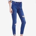 Free People Jeans | Free People Nwt Distressed Denim Jeans | Color: Blue | Size: 27