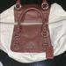 Coach Bags | Allover Leather Coach Duffle-Style Purse! | Color: Brown/Cream | Size: 15 X 9 X 7 Inches
