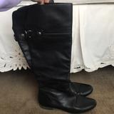 Coach Shoes | Coach Black Leather Flat Boots | Color: Black | Size: 8.5