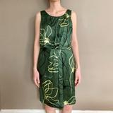Anthropologie Dresses | Anthropologie Sariah Kallos Bud Green Silk Dress | Color: Green/Yellow | Size: 6