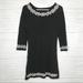 Free People Dresses | Free People Black White Lace Long Sleeve Dress | Color: Black/White | Size: S