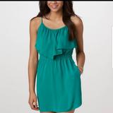 American Eagle Outfitters Dresses | American Eagle Size Small Emerald Green Ruffle | Color: Green | Size: S