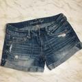 American Eagle Outfitters Shorts | Ae Slightly Distressed Jean Shorts | Color: Blue/White | Size: 6