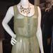 American Eagle Outfitters Dresses | Button-Down See-Through Dress | Color: Green | Size: M