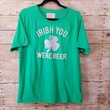 American Eagle Outfitters Shirts | American Eagle Mens Graphic Tee Irish | Color: Cream/Green | Size: L