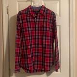 American Eagle Outfitters Shirts | American Eagle Classic Fit Button Down Medium | Color: Red | Size: M