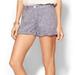 Free People Shorts | Free People Twill 100% Linen Roll Up Shorts 4 Blue | Color: Blue | Size: 4