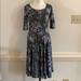 Lularoe Dresses | Lularoe Nicole Dress Size M | Color: Black/White | Size: M