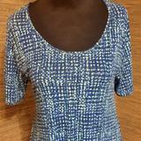 Lularoe Tops | Lularoe Multi Print Perfect T | Color: Blue/Yellow | Size: M