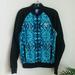 Adidas Jackets & Coats | Adidas Jacket Blue Black Awesome Print Small | Color: Black/Blue | Size: S