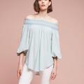 Anthropologie Tops | Anthropologie Holding Horses Top | Color: Blue | Size: S