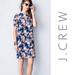 J. Crew Dresses | J. Crew Blue Floral Sheath Dress | Color: Blue/Pink | Size: 4