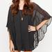 Free People Dresses | Free People Pointed Cape Embellished Dress | Color: Gray | Size: Xs