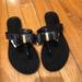 Michael Kors Shoes | Michael Kors Flip Flops | Color: Black/Gold | Size: 5