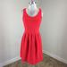 J. Crew Dresses | J Crew Xs 2 Red Seamed Ponte Knit Dress Work Party | Color: Red | Size: 2