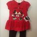Disney Matching Sets | New Minnie Mouse 2 Piece Set | Color: Black/Red | Size: 3tg